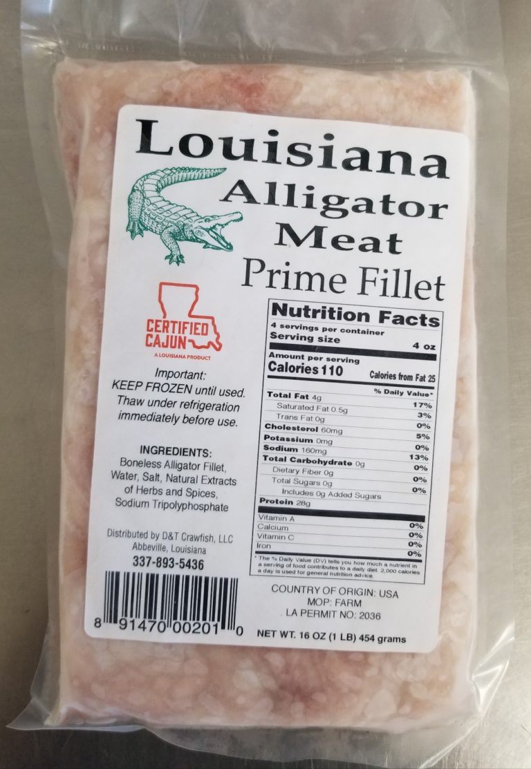Boneless Alligator Fillet (1 lb) Keys Fisheries
